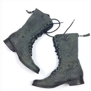 Steve Madden Flannel Combat Boots